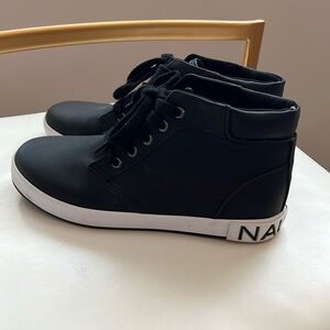 Kids black Nautical shoes